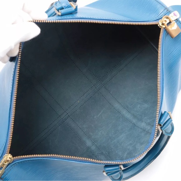 Louis Vuitton Epi Keepall 45 Bleu M42977 - Picture 7 of 15